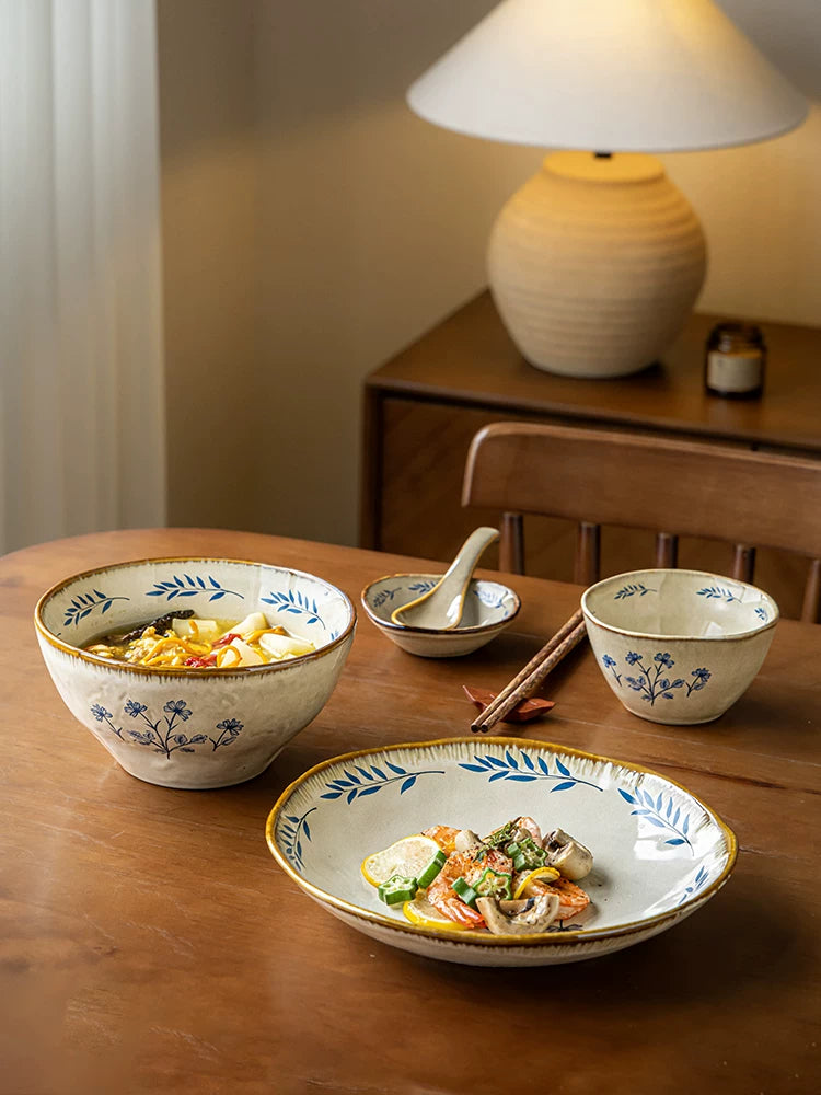 McColin Freesia Retro Ceramic Tableware Set for Two