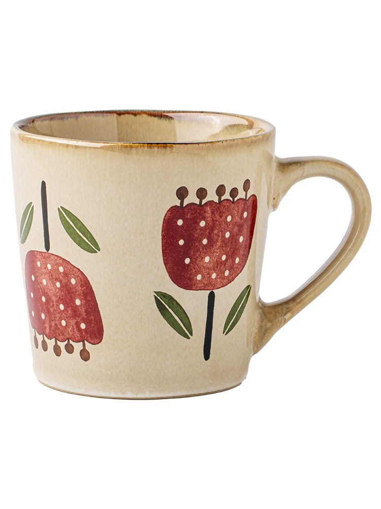 McColin Floral Retro Ceramic Coffee Mug